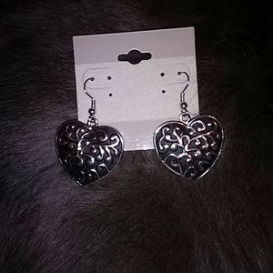 Heart Dangling Earrings